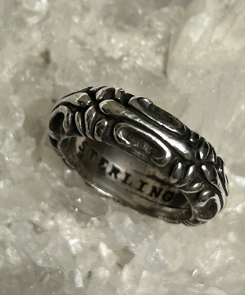 希少伝説世界三大シルバーアクセ時代旧A&Gリアルナインティーズリング