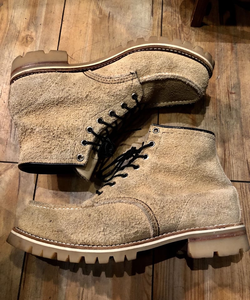 希少ナインティーズ起毛ラフアウトレザー〉90,s U.S.A.製RED WING Irish