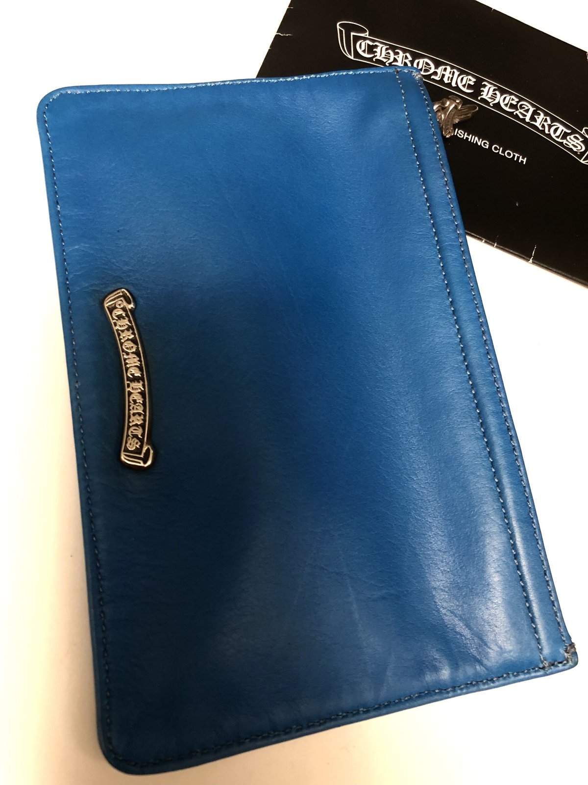 クロムハーツ　チェンジパース　青　ターコイズブルー クロムハーツ 財布（Chrome Hearts）ジッパーチェンジパース4×5
