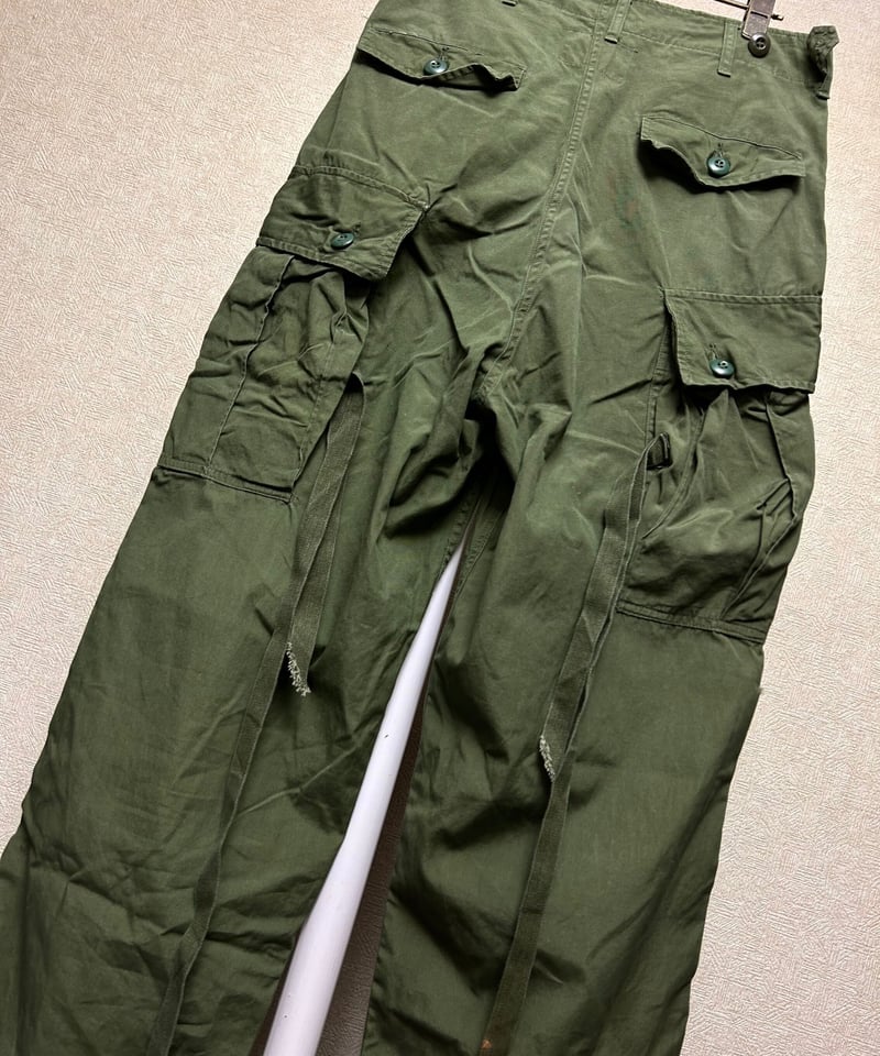 米軍 実物 ジャングルファティーグ パンツ S-R 69年製 米軍 実物 ジャングルファティーグ パンツ S-R 69年製