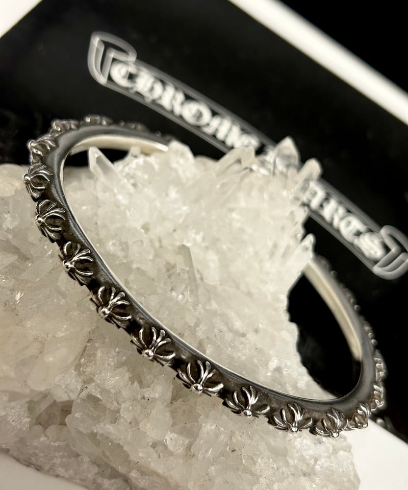 【はちさん専用】CHROME HEARTS クロスバンドバングル Chrome Hearts クロムハーツ クロスバンド バングル M 【即納