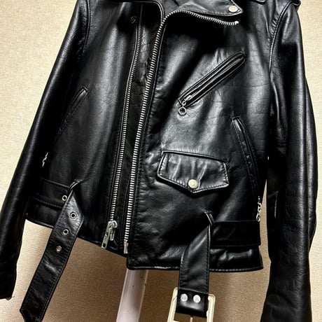 USA製 Schott AT101 シングル ライダース 36 ブラック 黒 米国製 Schott ショット レザー トラッカージャケット 34 シングル