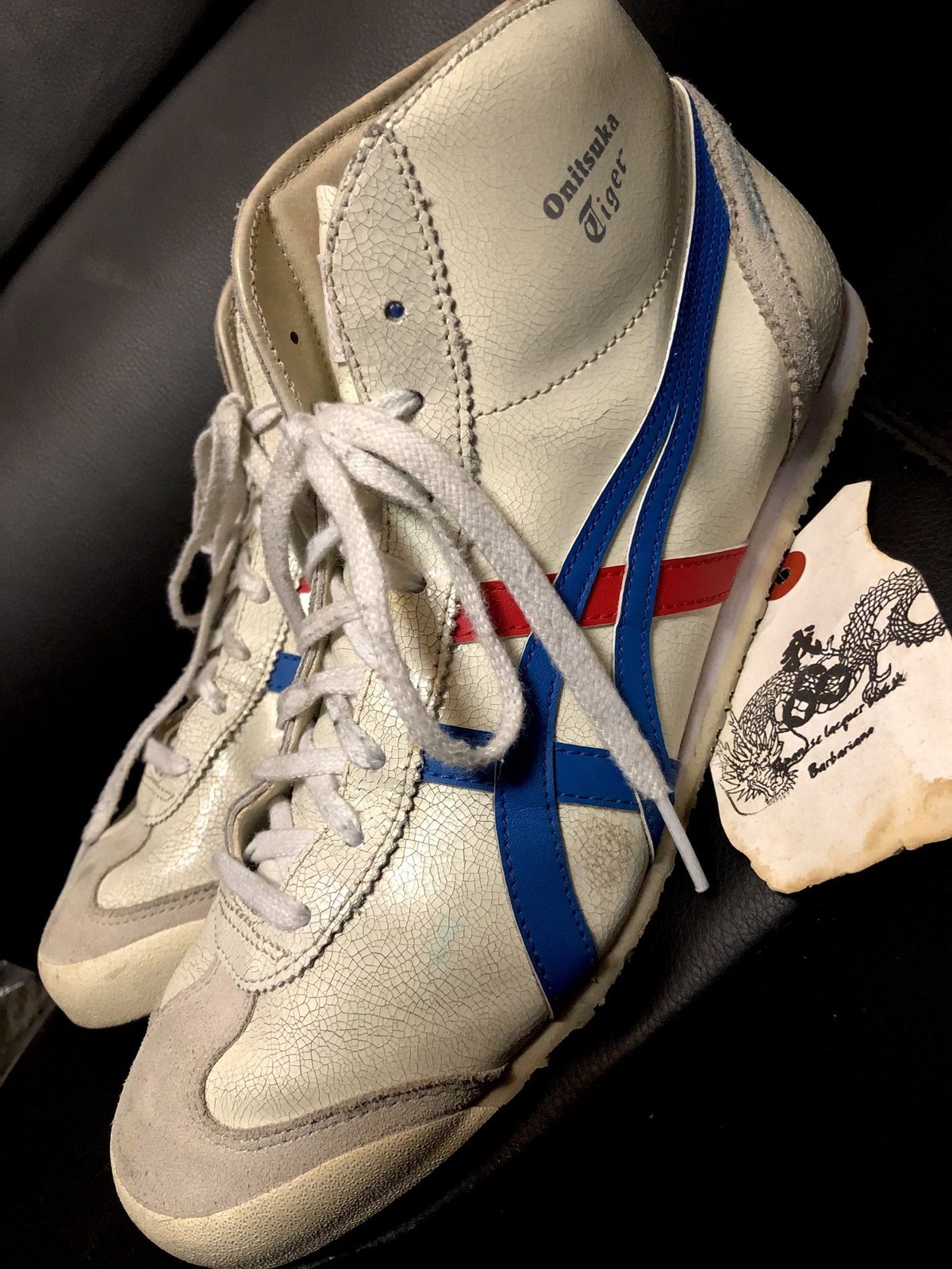 クラック加工オニツカタイガー〉Onitsuka Tiger MEXICO Mid Runne