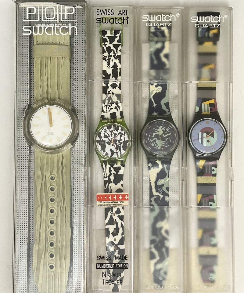 83年創立スイスウォッチ初期リリースモデル80-90,s初期SWATCH