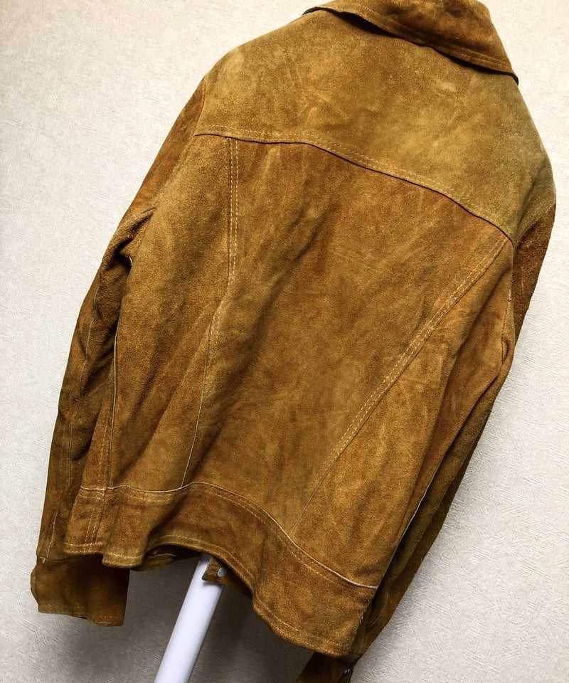 セブンティーズCANADA希少起毛スウェードレザー〉70,s CANADA製希少