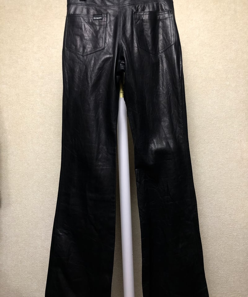 超目玉希少牛タグSchottレザーパンツ》U.S.A.製Schott 希少牛 超目玉希少牛タグSchottレザーパンツ》U.S.A.製Schott 希少牛