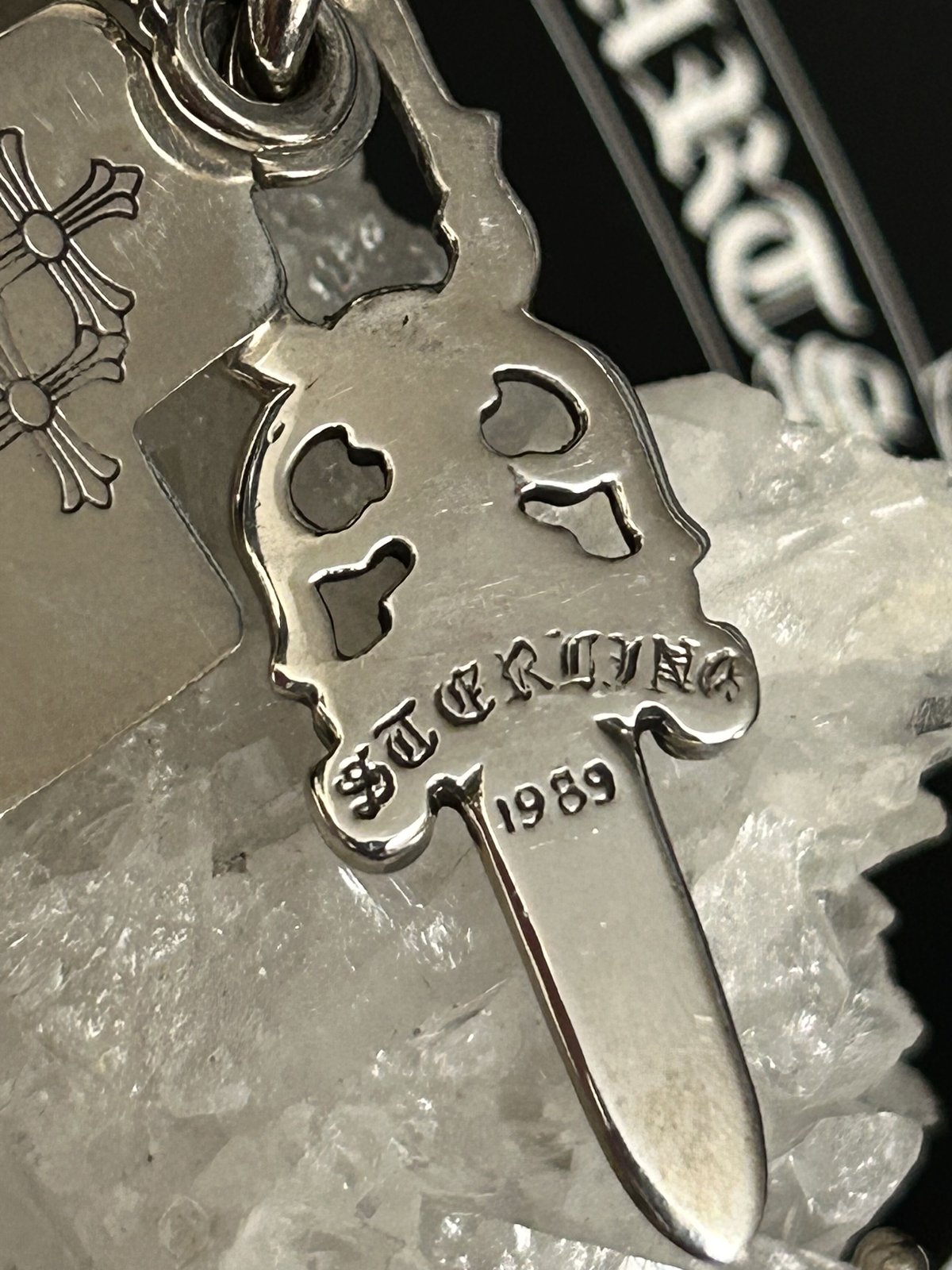 SK シルバー彫刻デザインネックレス　クロムハーツ 楽天市場】【中古】 CHROME HEARTS クロムハーツ ラージクロス