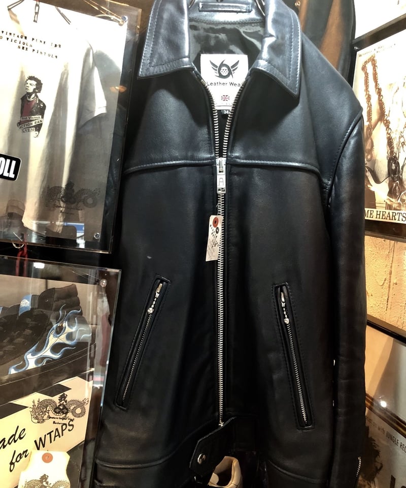 666 70年代風シングルライダースジャケット 666 シングルライダースジャケット ドミネーター 44 - メルカリ