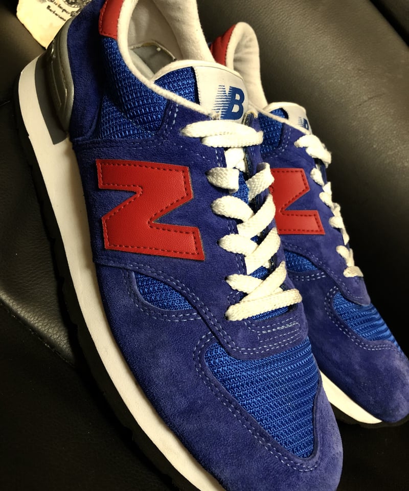 目玉欧米製美品〉U.S.A.製M990 new balance黄金サイズUS10ユーズド美品