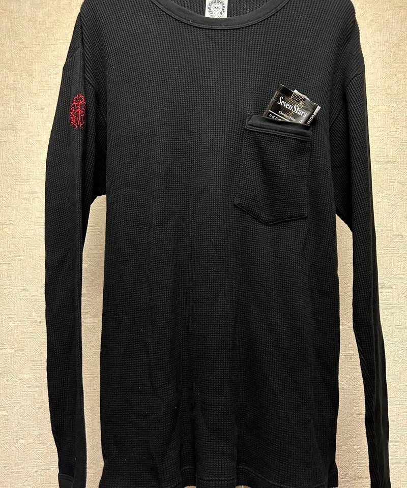 美品・US製★CHROME HEARTS ロンT M アメリカ国旗 希少デザイン 美品・US製☆CHROME HEARTS ロンT M アメリカ国旗 希少デザイン