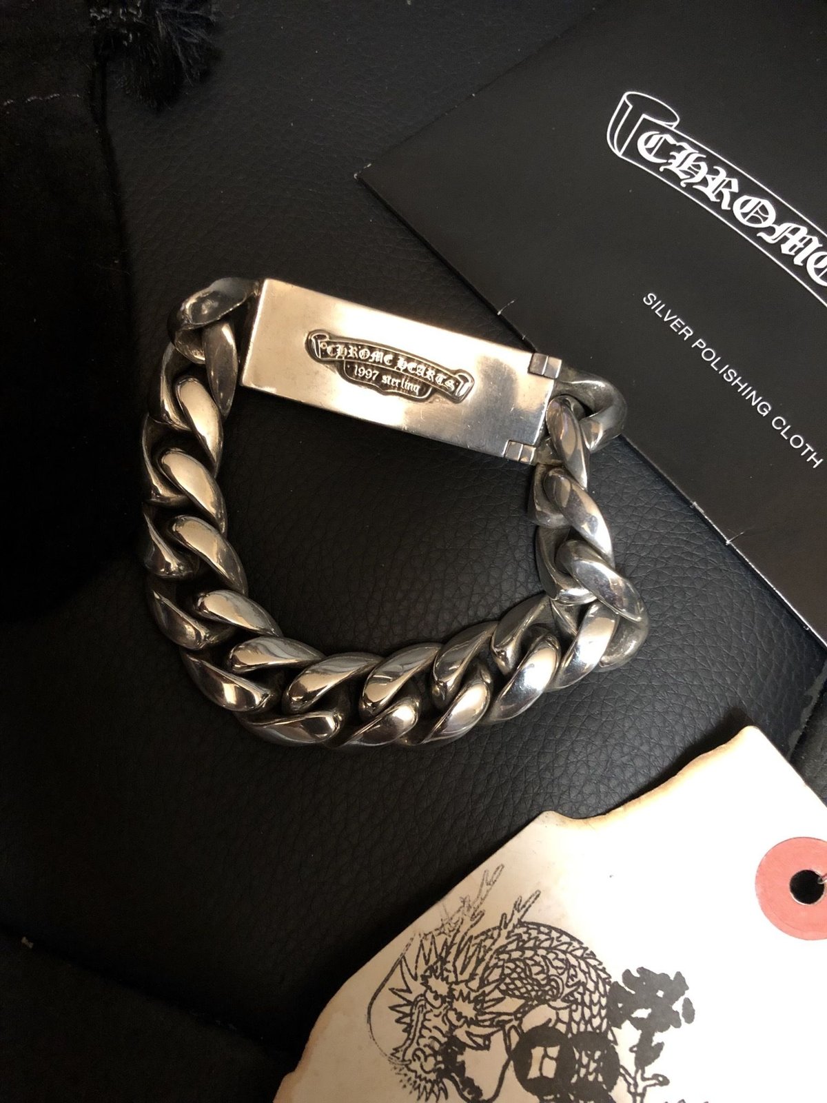 Chrome Hearts ビーズブレスレット 原本書類付き！美品です。 CHROME HEARTS クロムハーツ（原本無） BEAD 6mm ターコイズ