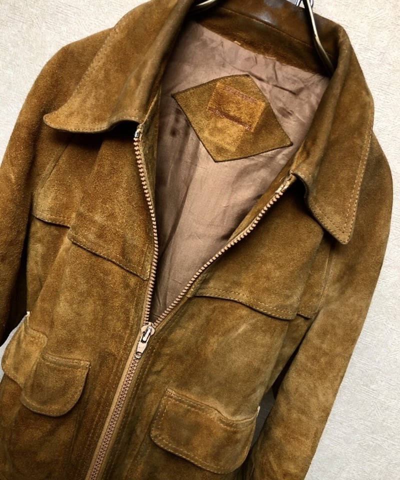 70S　VINTAGE　THEREE STAR ZIP　レザージャケット セブンティーズR&R U.S.A.〉70年代U.S.A.製THREE STARジッパースウェ