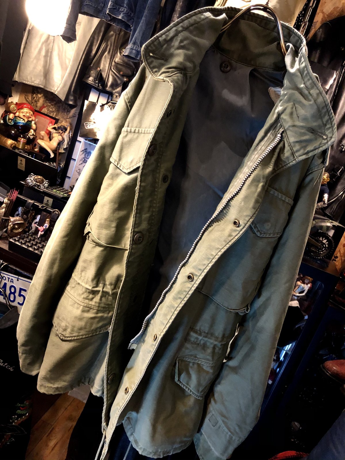 68's U.S.ARMY M-65 フィールドジャケット アルミジップ 表記