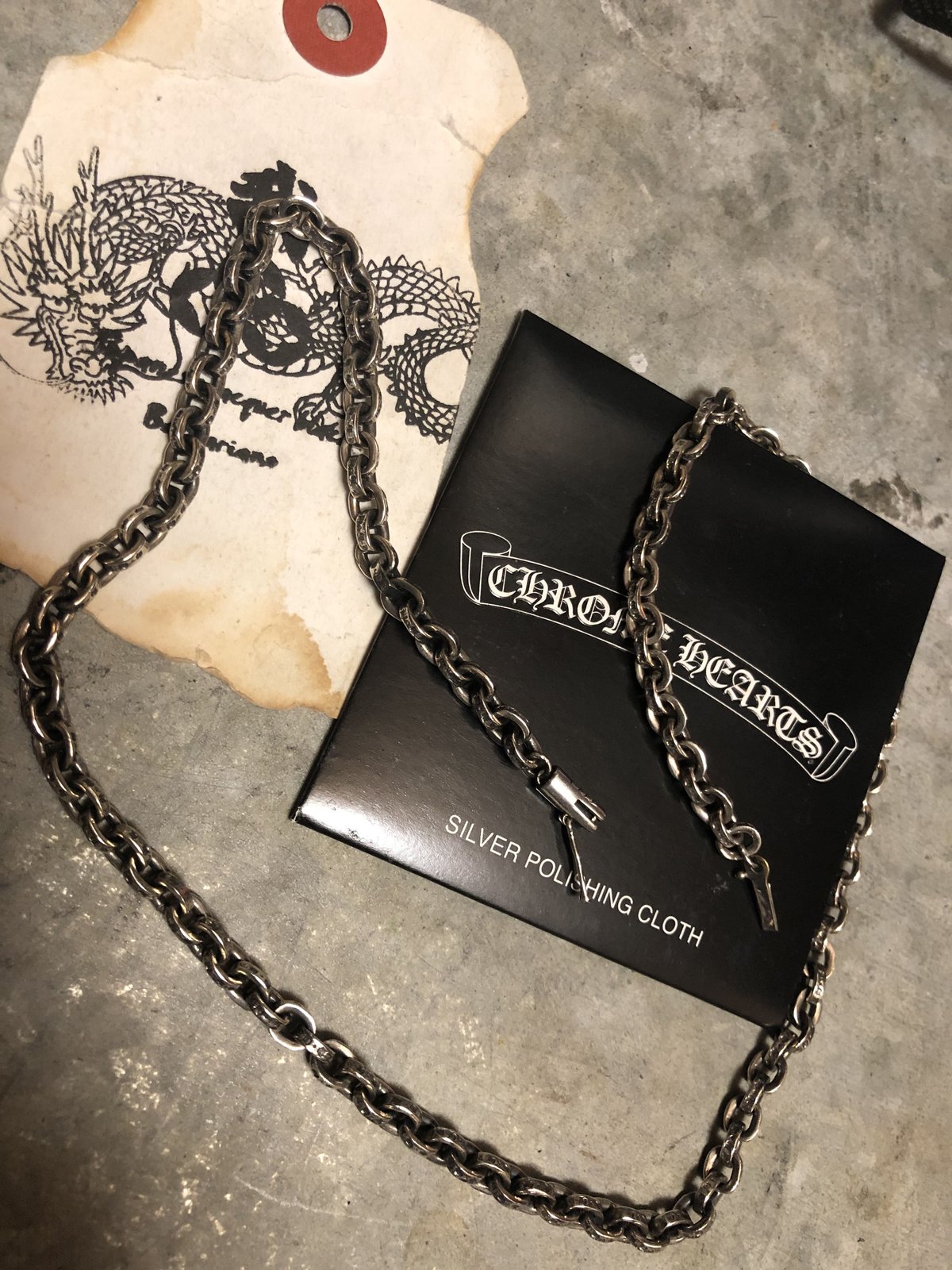 帝王クロムハーツ人気ペーパーチェーン〉Chrome Hearts PAPERCHAIN18旧