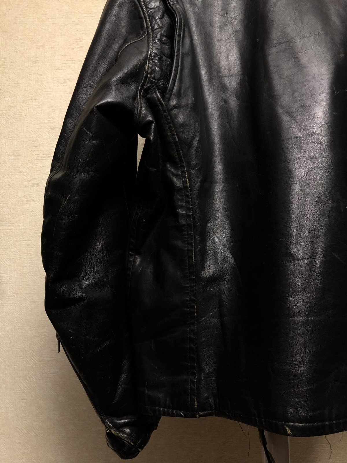 セブンティーズTALON社製涙目ジッパー茶芯ライダース〉 70年代 セブンティーズTALON社製涙目ジッパー茶芯ライダース〉 70年代