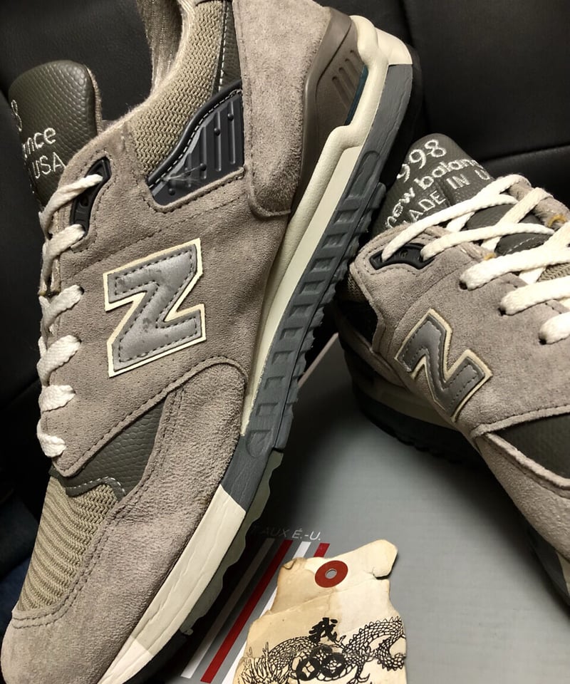 オールドU.S.A高級スニーカー〉U.S.A.製new balance M998 GRAY黄 オールドU.S.A高級スニーカー〉U.S.A.製new balance M998 GRAY黄