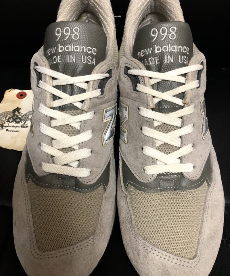 オールドU.S.A高級スニーカー〉U.S.A.製new balance M998 GRAY黄 オールドU.S.A高級スニーカー〉U.S.A.製new balance M998 GRAY黄