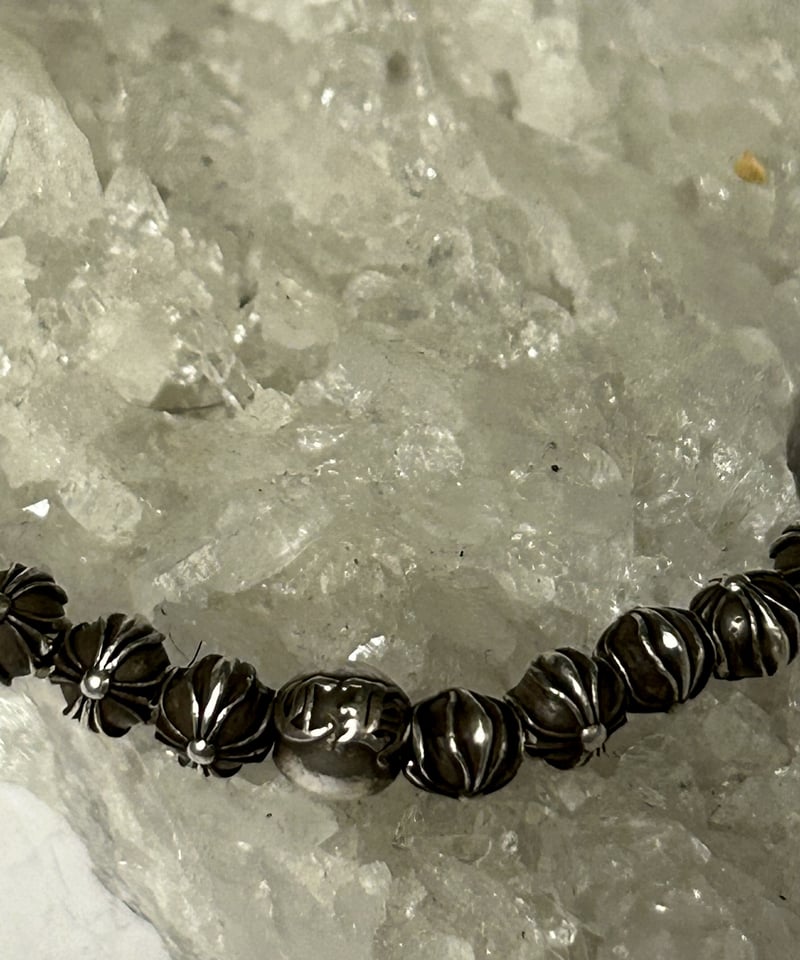 帝王クロムハーツ希少モデル豪華版オールシルバービーズ