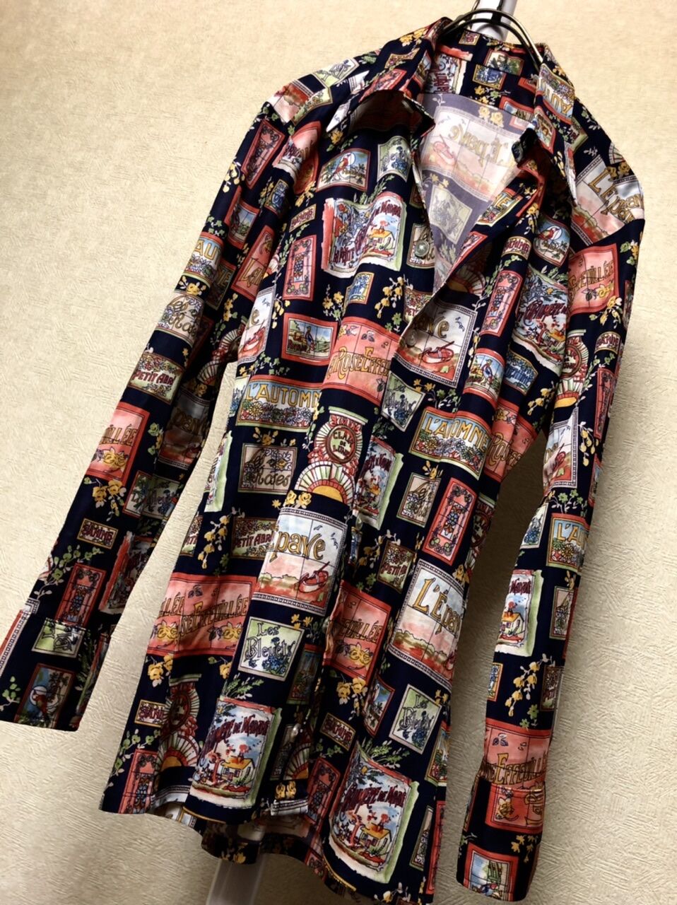 セブンティーズ総柄シャツシリーズ①〉70年代U.S.A.製