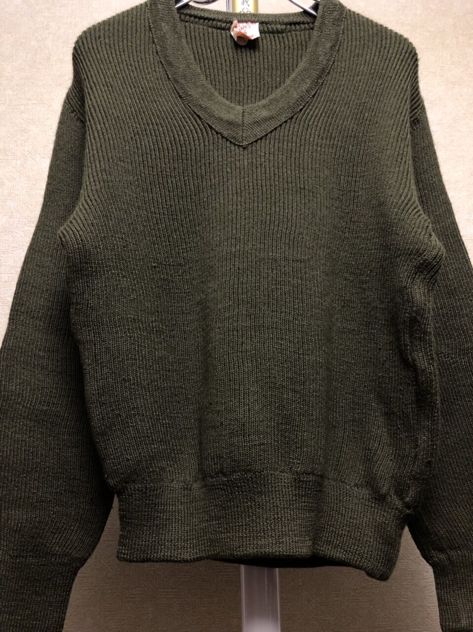 【レア】フランス軍 Vネックセーター1984年製