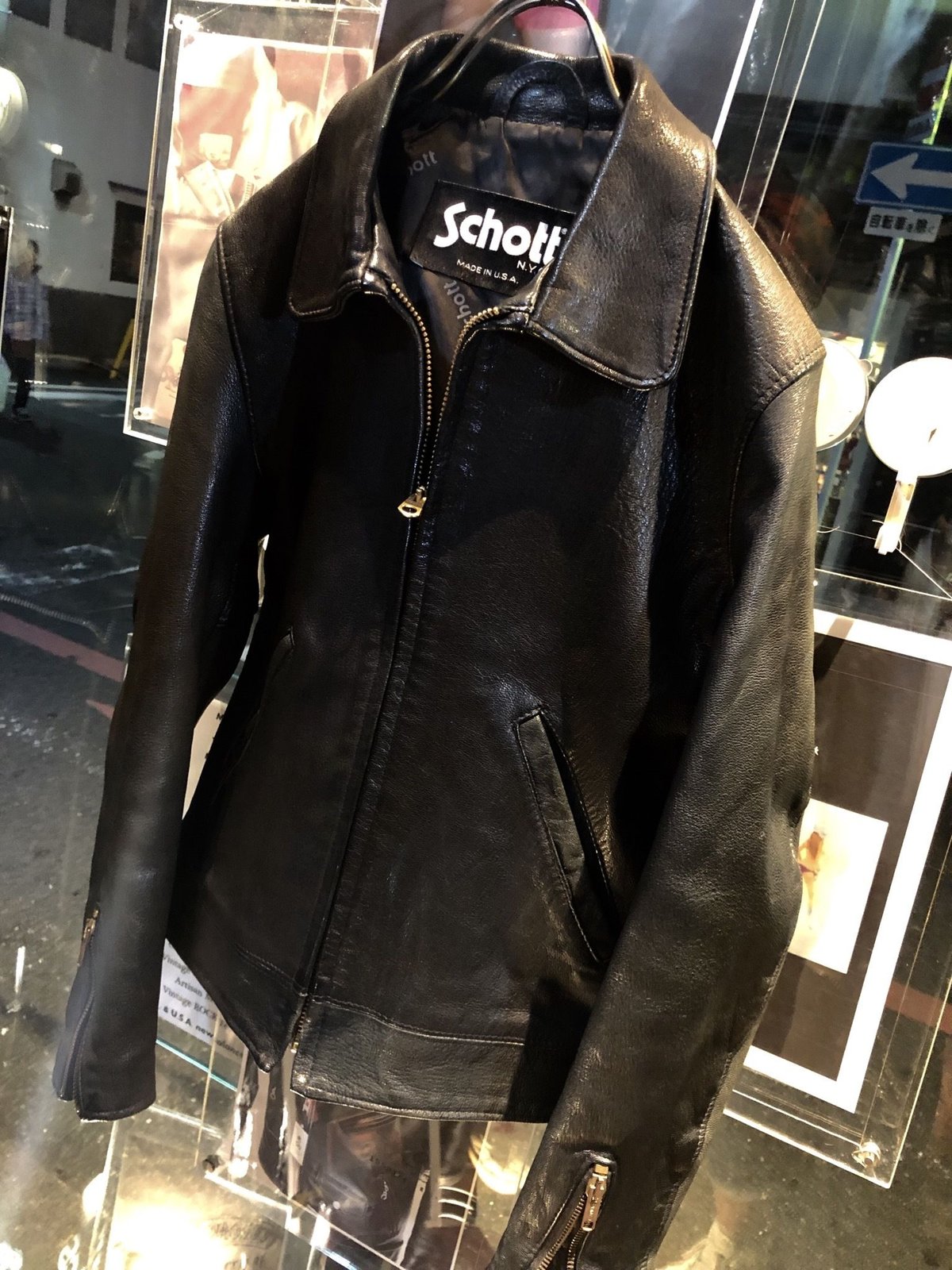 オールドU.S.A. Schottレディースシングルライダース〉 オールド オールドU.S.A. Schottレディースシングルライダース〉 オールド