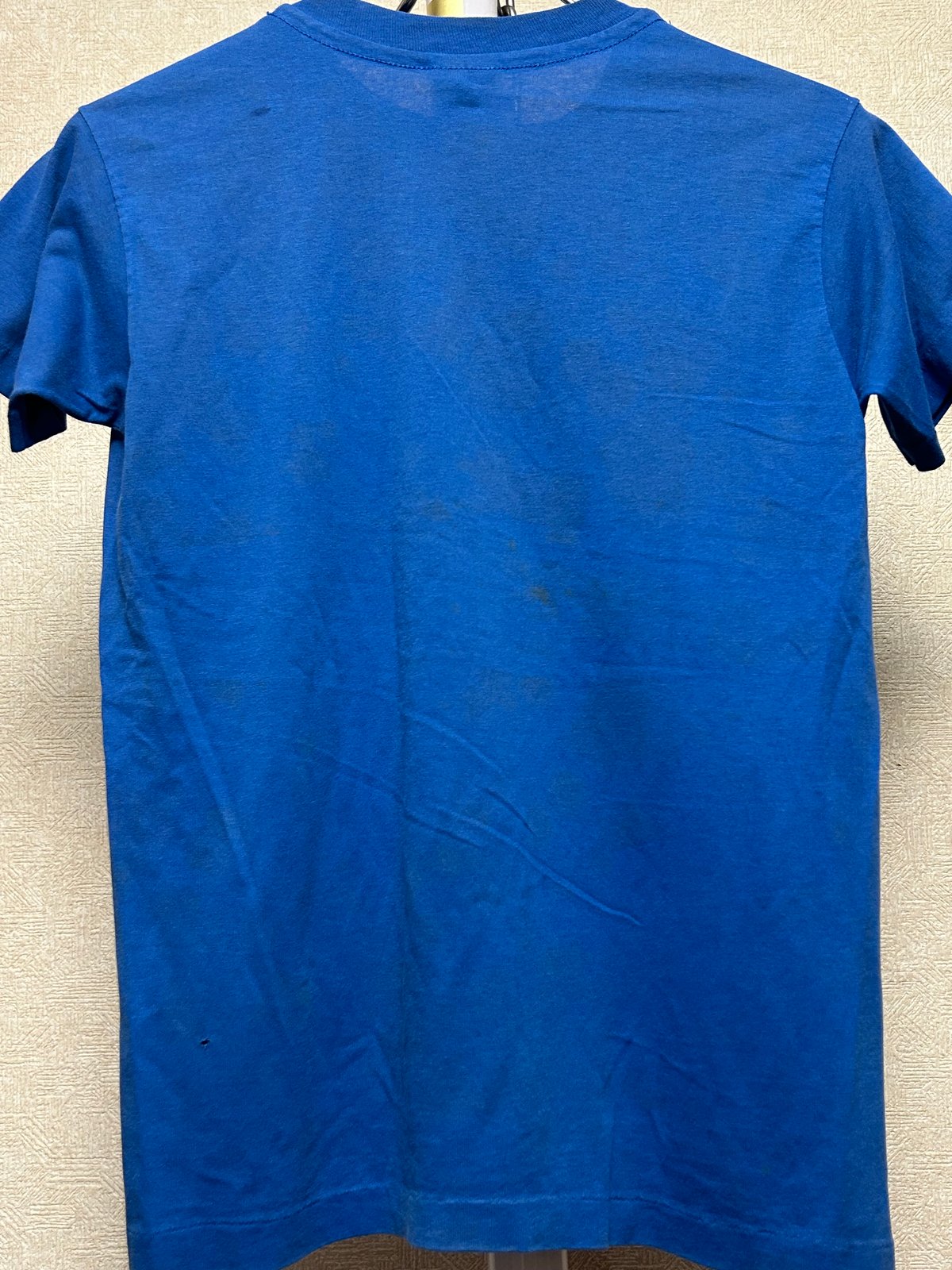 U.S.A.製期80,s HanesオールドラバープリントTee〉オールド80年代U.S.A