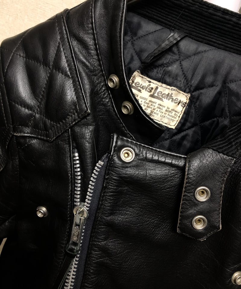 超目玉エイティーズルイスレザー》80年代初期 Lewis Leathers SUPER MO...