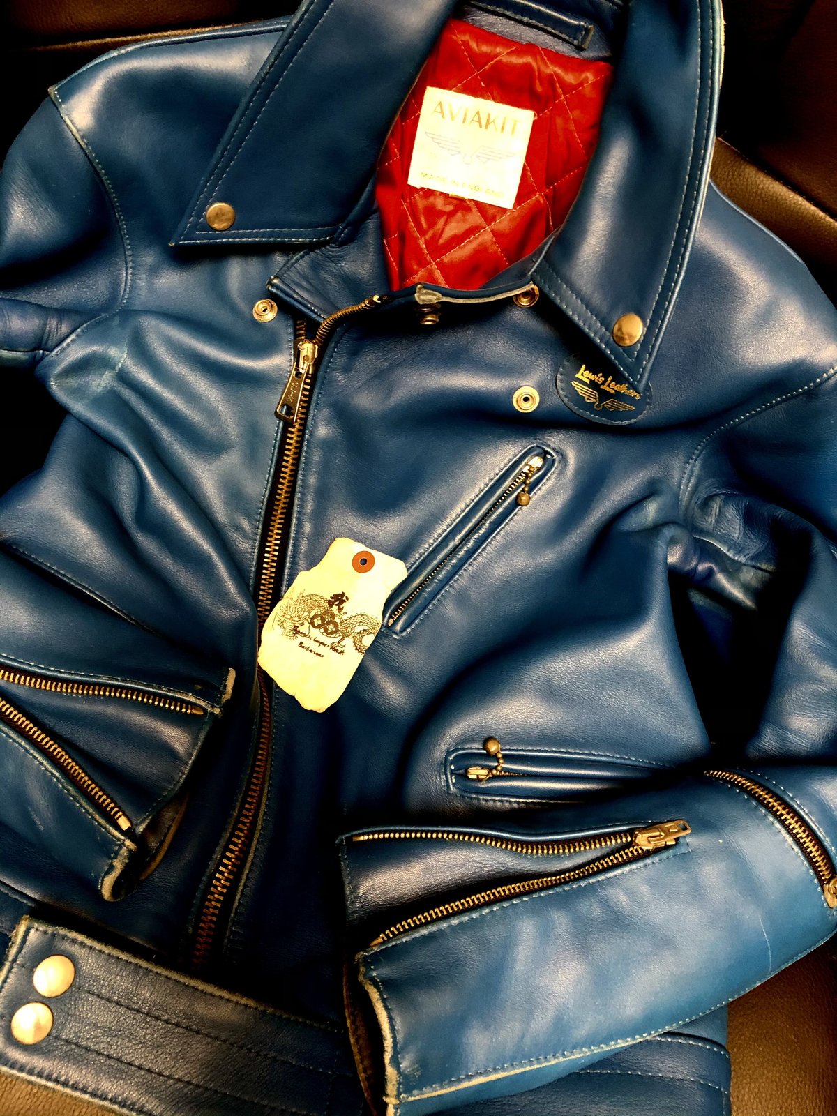 激レア英国製コラボ【ルイスレザー×ポールスミス】サイクロン ペイント