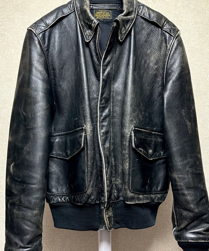 vanson　バンソン レザージャケット茶芯 激レア 34 ♦️我妻屋十周年スペシャルアイテム♦️〈革質No.1.王者vanson