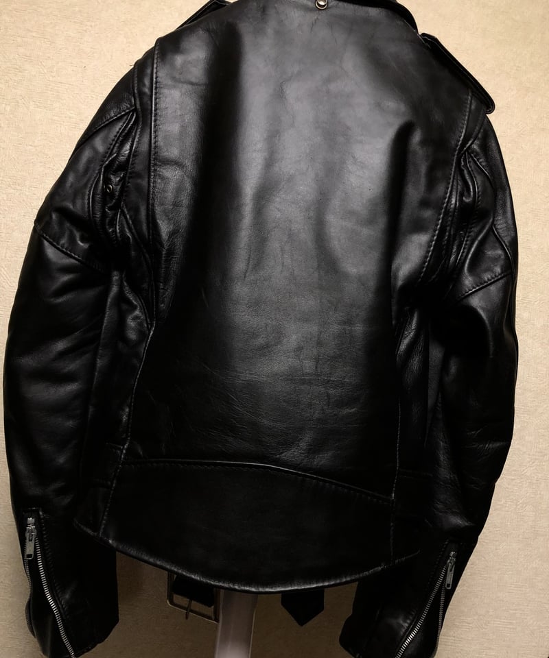 エイティーズ618US希少32オールド極上美品〉80年代Schottバイカータグ