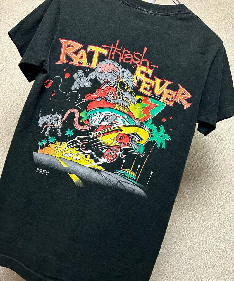 希少ラットフィンクラバープリント86,sコピーライトTee〉U.S.A.製86,s