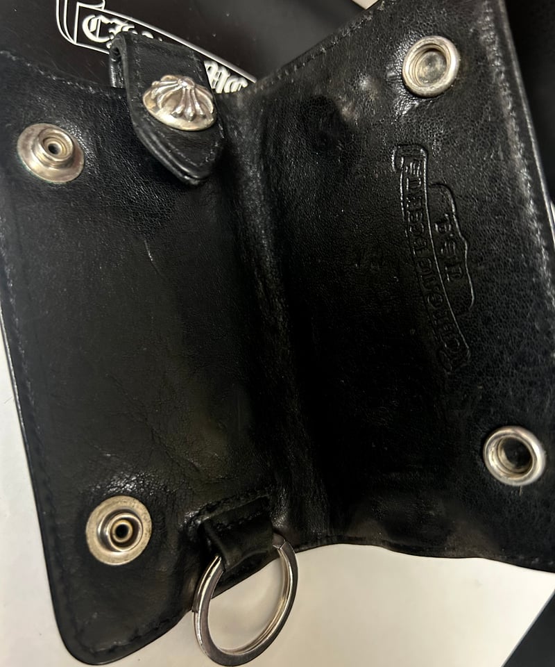 帝王クロムハーツオールドモデルレザーキーケース〉Chrome