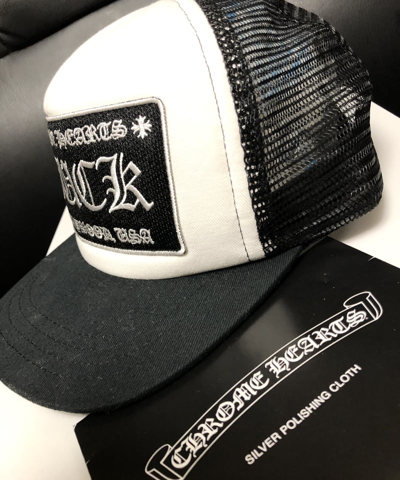 クロムハーツ　トラッカーキャップ　正規品 帝王クロムハーツ普遍的人気トラッカーキャップ極上美品〉Chrome