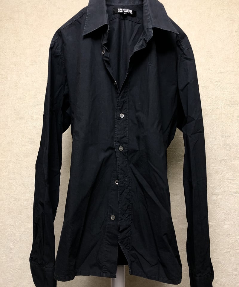 限定価格/RAF SIMONS2005ss/ロングジレ/黒/46/ラフシモンズ 限定価格/RAF SIMONS2005ss/ロングジレ/黒/46/ラフシモンズ