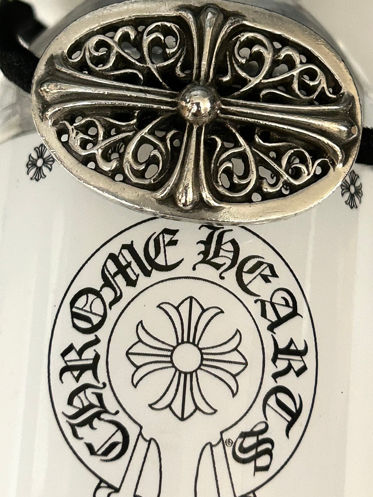 CHROME HEARTS HAIRBAND OVALCROSS オーバルクロス クロムハーツ ヘアバンド シルバー タイニー オーバル クロス