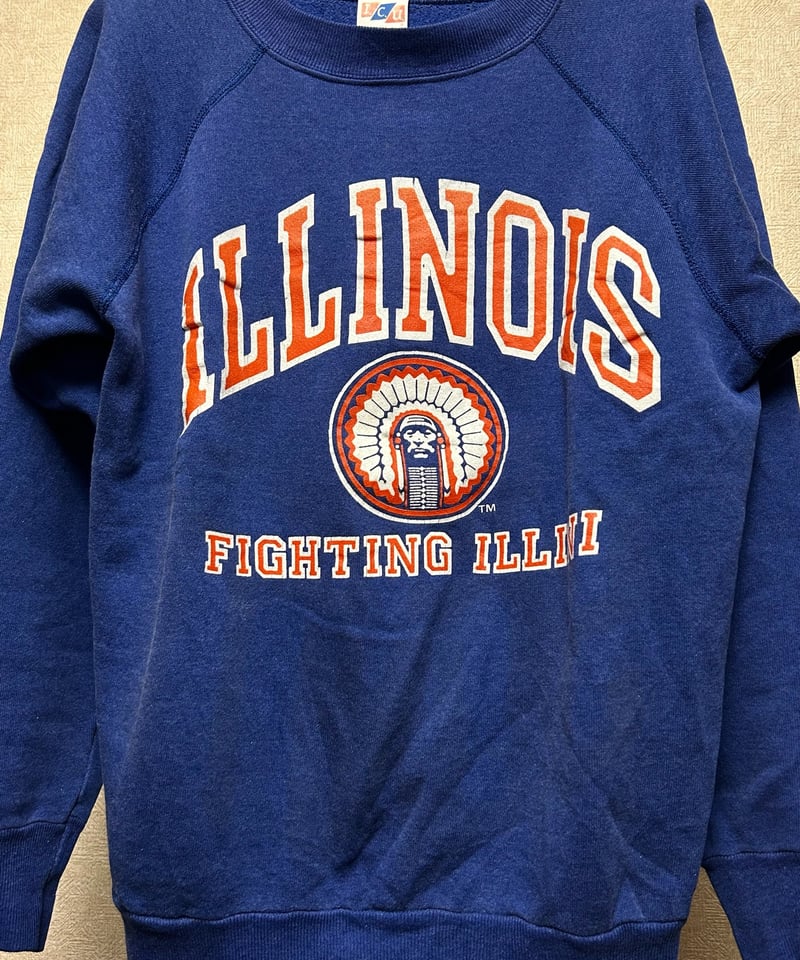 U.S.A.製エイティーズラバープリントトレーナー〉80年代U.S.A.製I.C.U.