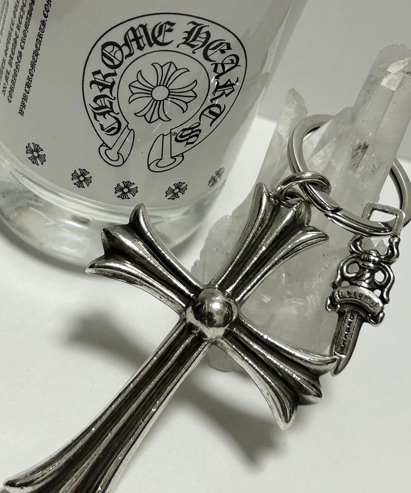 枯渇帝王クロムハーツ伝統シンボリックキーリング美品〉Chrome Hearts