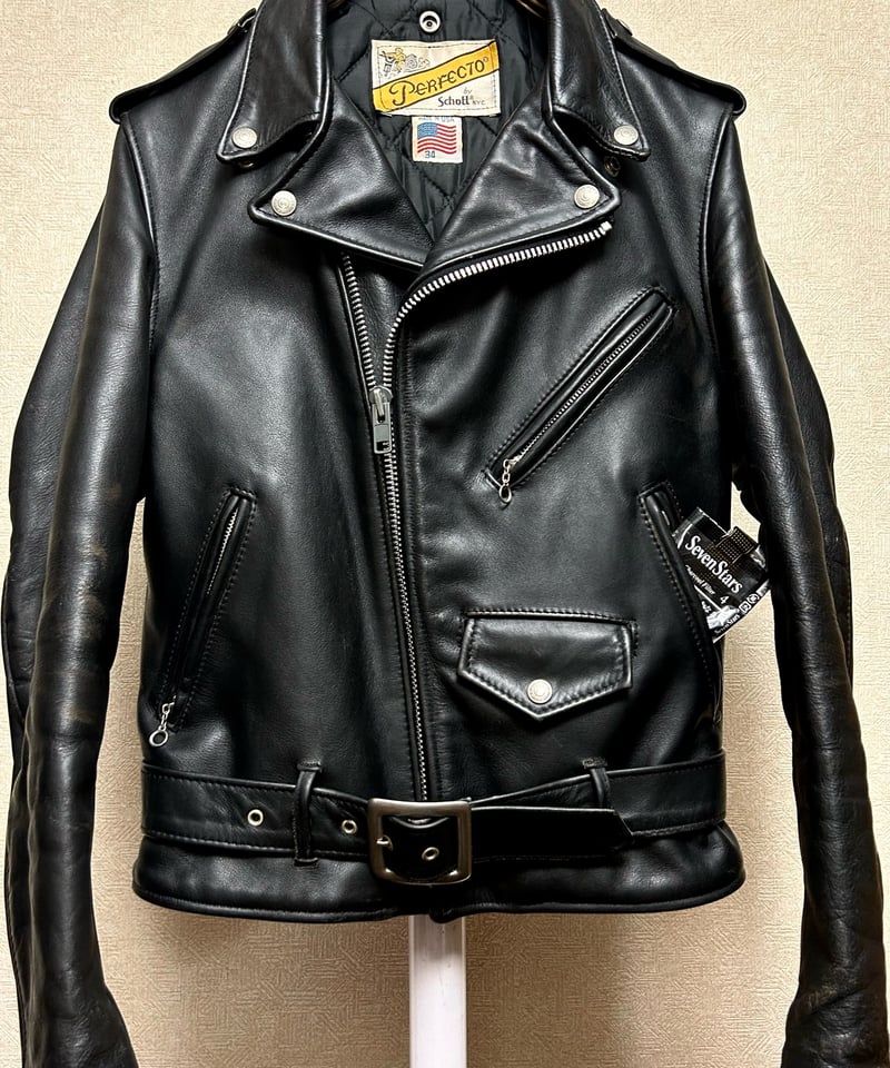 【希少】80s Schott 118 茶芯エイジング ライダースジャケット 40 エイティーズ茶芯ボディーRock'n Rollライダース〉80年代U.S.A.製Schott