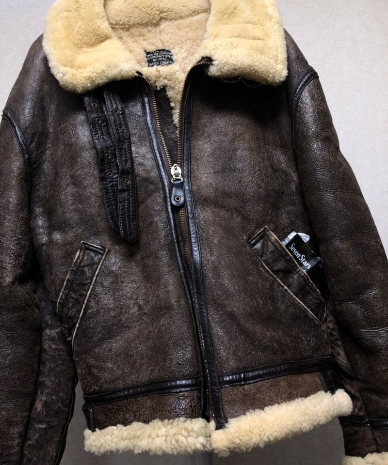AVIREX フライトジャケットG1 USA製 希少サイズL 茶 ヴィンテージ 80〜90年代 AVIREX アヴィレックス G-1 フライトジャケット