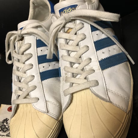 adidas アディダス　フランス製　スーパースター　ビンテージ adidas,80s,MADE IN FRANCE,SUPER STAR, lizard, WHITE/ BROWN