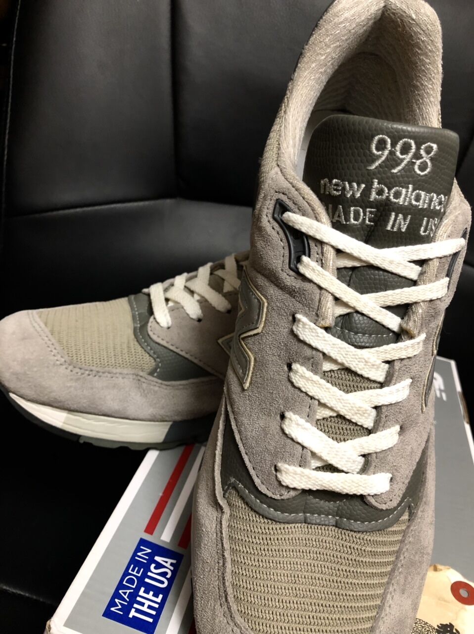 オールドU.S.A高級スニーカー〉U.S.A.製new balance M998 GRAY黄 オールドU.S.A高級スニーカー〉U.S.A.製new balance M998 GRAY黄