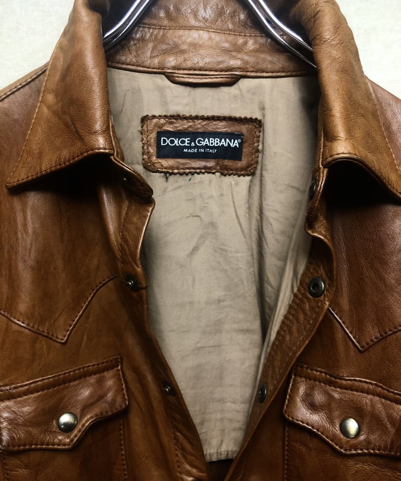 希少オールドITALY製D&G〉90年代後期モデルDOLCE & GABBANA LAMBL