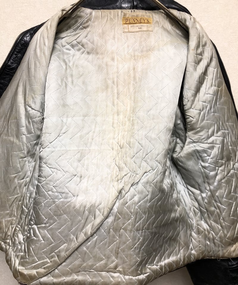 〈U.S.A 製50s 希少馬革レザージャケット〉1950年代名門PENNY'S U.S.A 製50s 希少馬革レザージャケット〉1950年代名門PENNY'S U.S.A 製