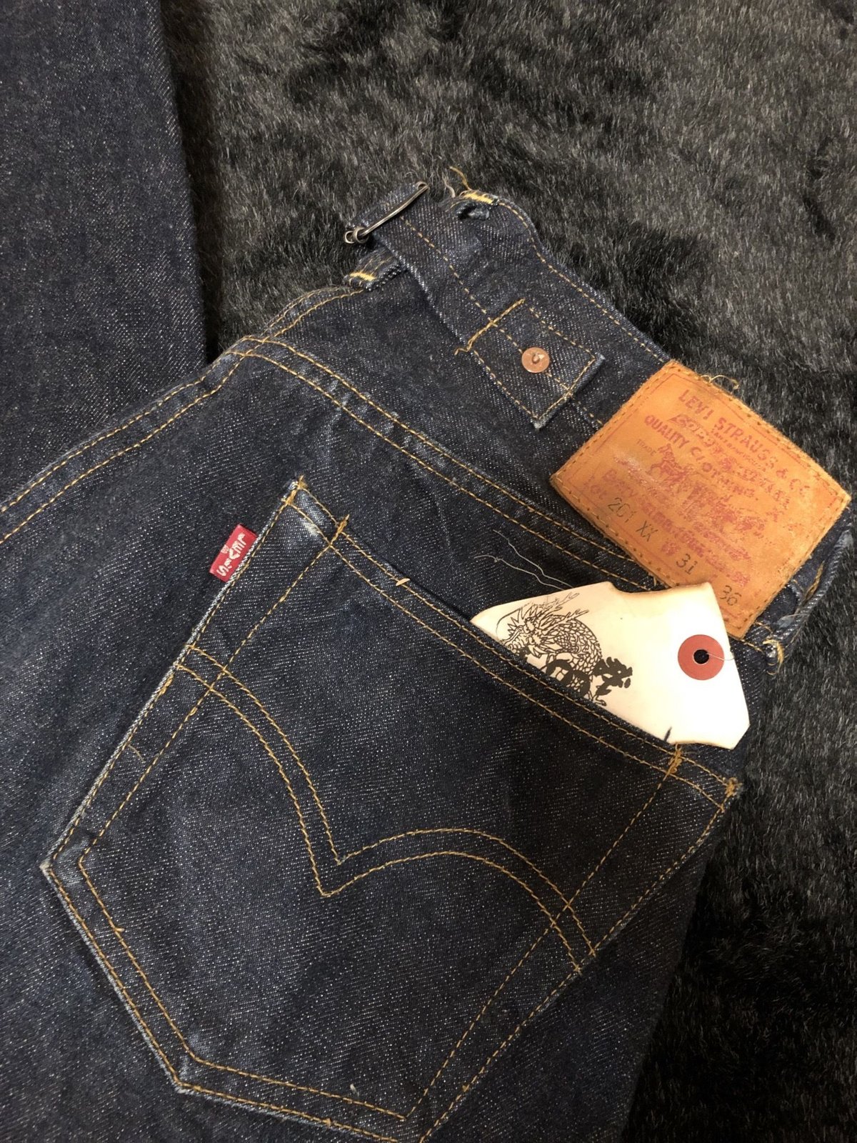 米国製バレンシア工場〉LEVI'S復刻米国製1937,s MODEL 201XX 201 0...