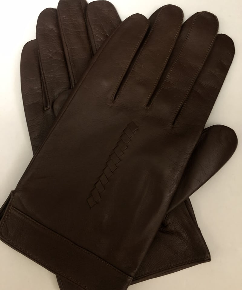 アーカイブ年代レザーグローブ未使用品〉SHEEPLEATHER GLOVE BROWN黄金
