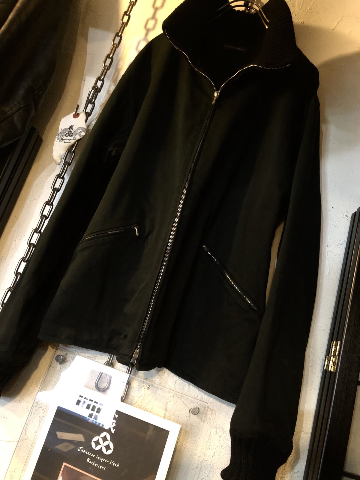 目玉フランス製80,s〉80年代後期FRANCE製時代ririジッパー agnis b. B