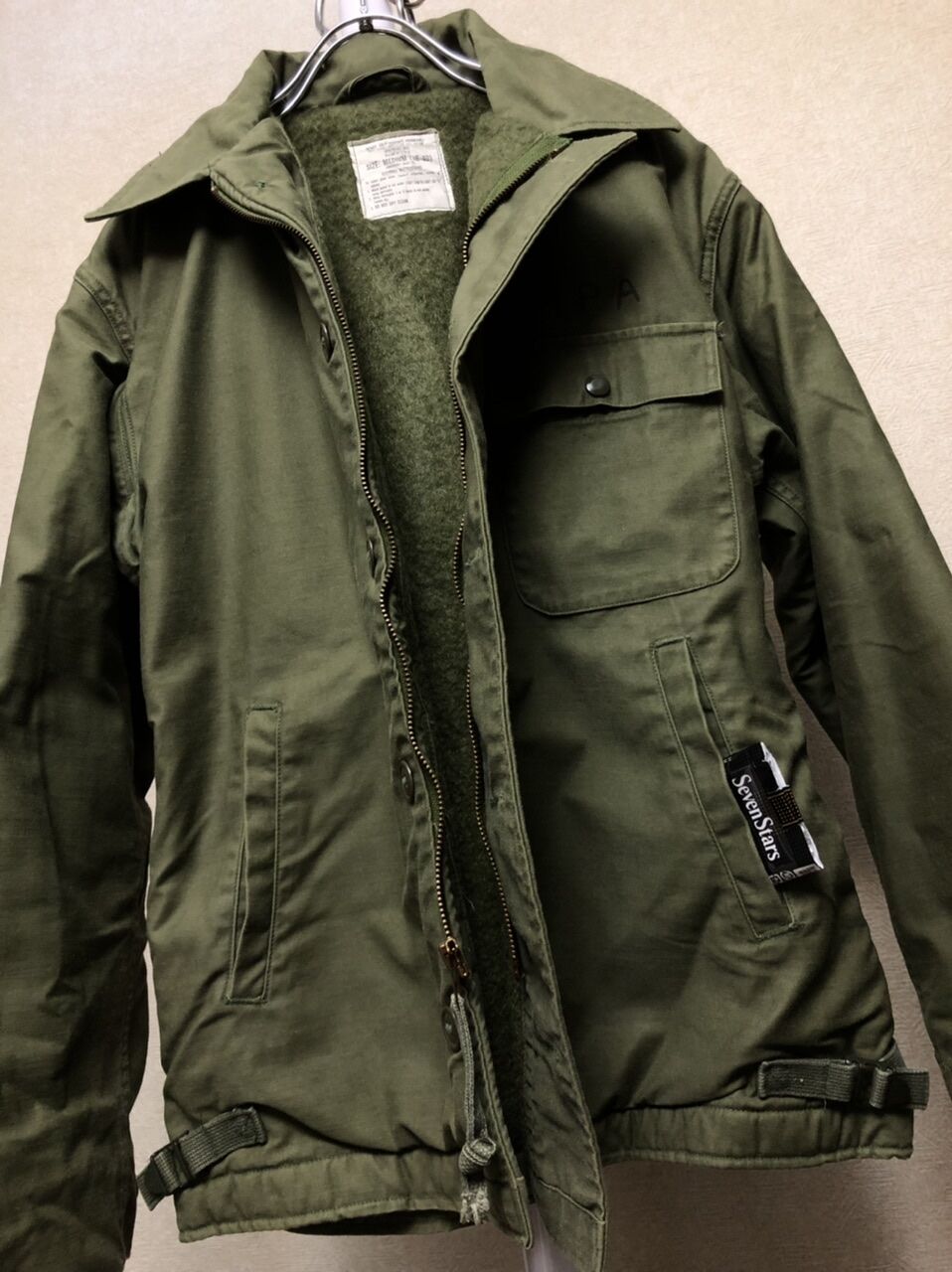 良品！80s A 2デッキジャケット38-40 80's US NAVY A-2 デッキ