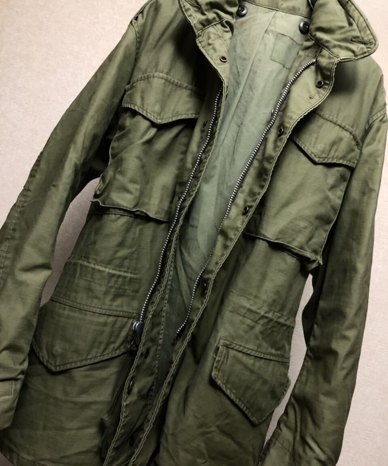 米軍枯渇アルミジッパー黄金サイズ〉米軍実物M-65フィールドジャケット