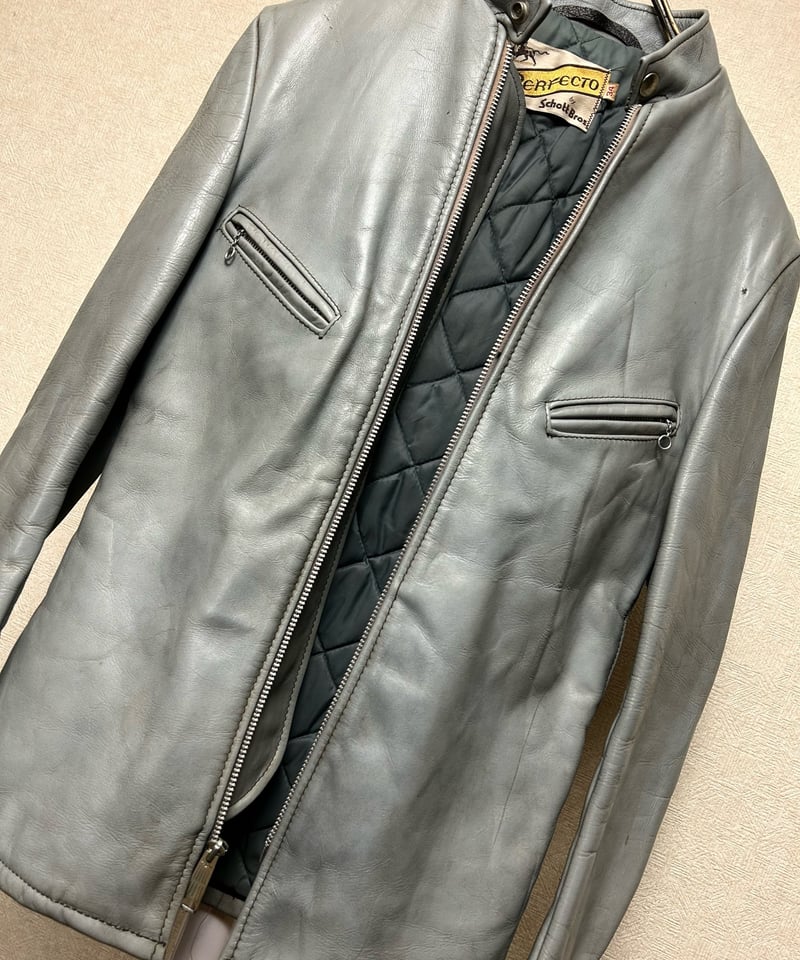 60s 70s schott 641 牛タグ シングルライダース レアカラー