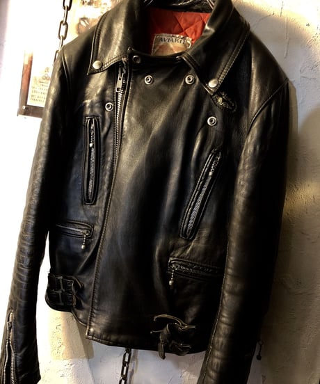 〈超人気枯渇ヴィンテージ・セブンティーズルイスレザー〉70年代中後期イングランド製Lewis Leathers LIGHTNING黄金サイズ希少UKヴィンテージスペシャルプライス